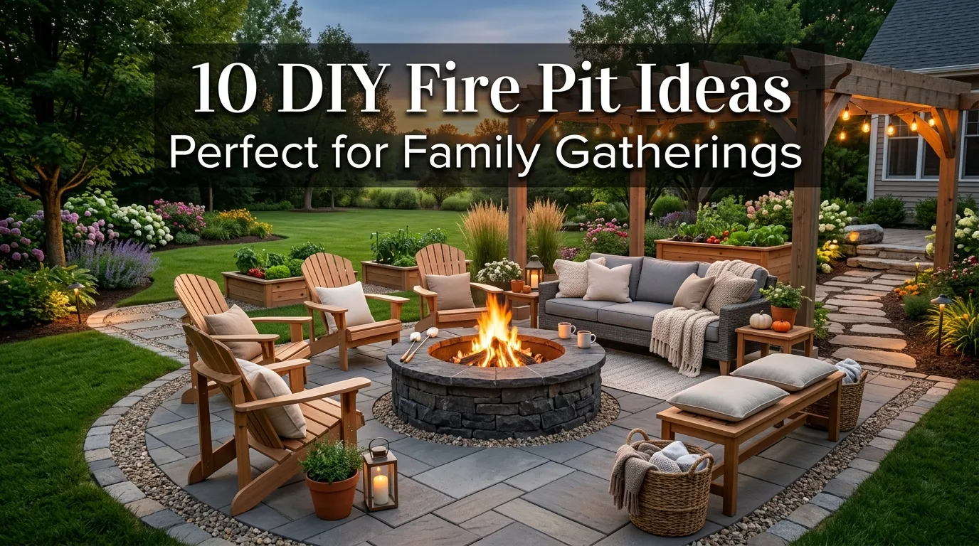 10 DIY Fire Pit Ideas Perfect for Family Gatherings