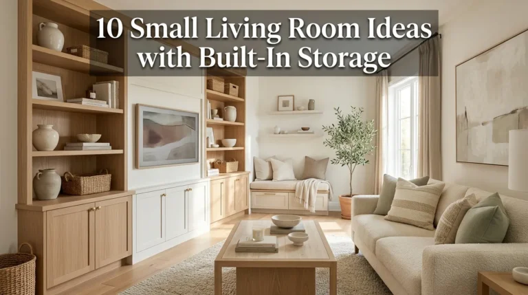 10 Small Living Room Ideas with Built-In Storage