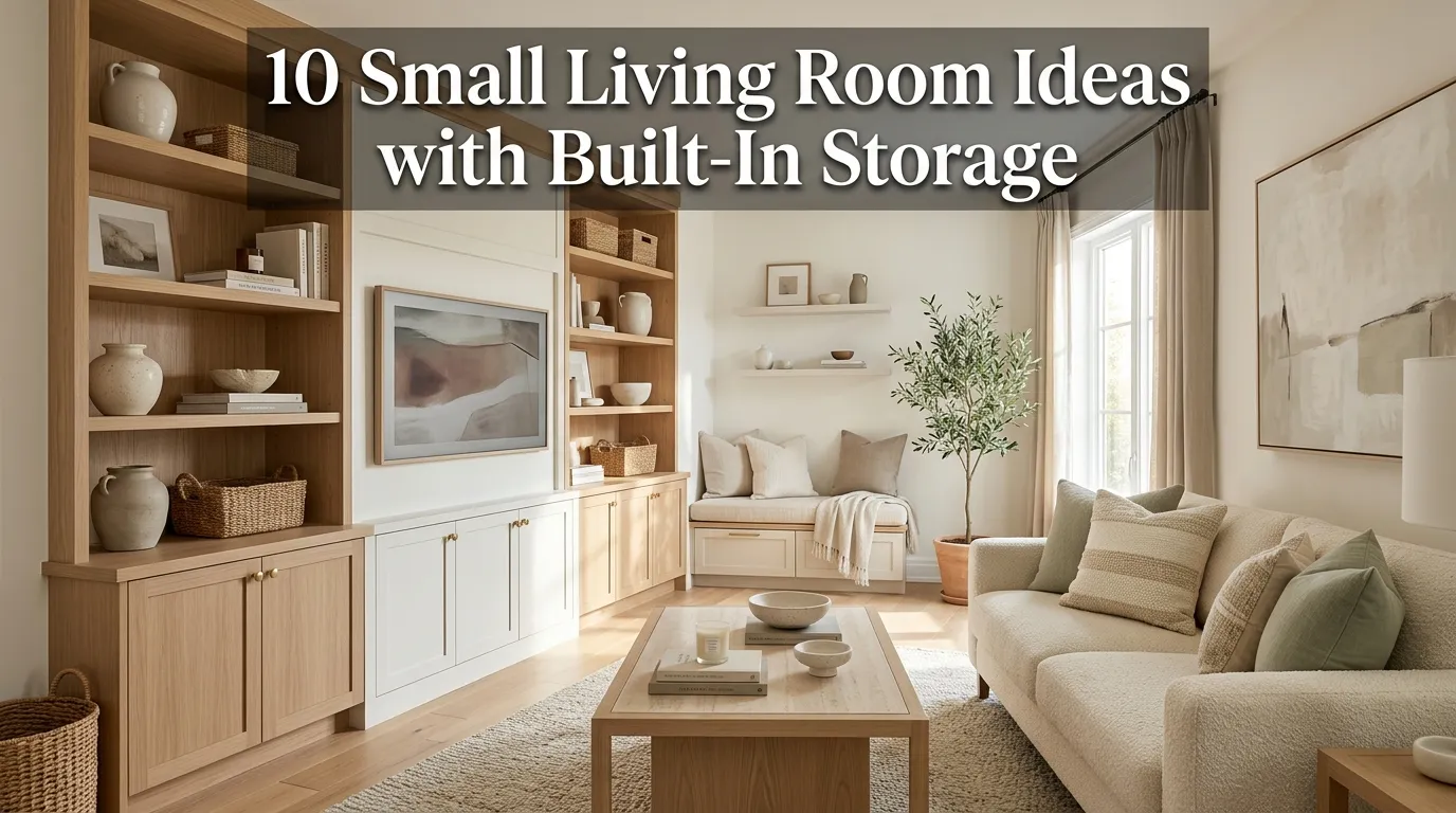 10 Small Living Room Ideas with Built-In Storage