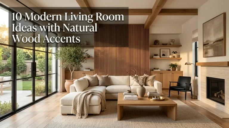 10 Modern Living Room Ideas with Natural Wood Accents