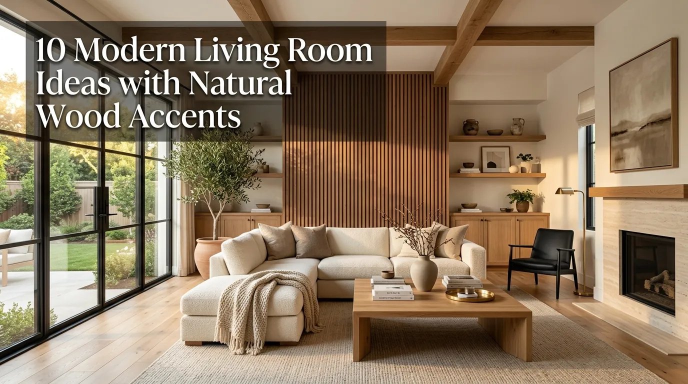 10 Modern Living Room Ideas with Natural Wood Accents