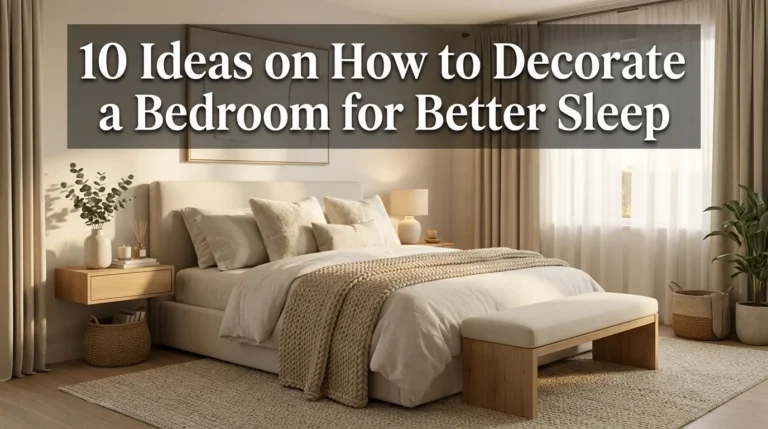 10 Ideas on How to Decorate a Bedroom for Better Sleep