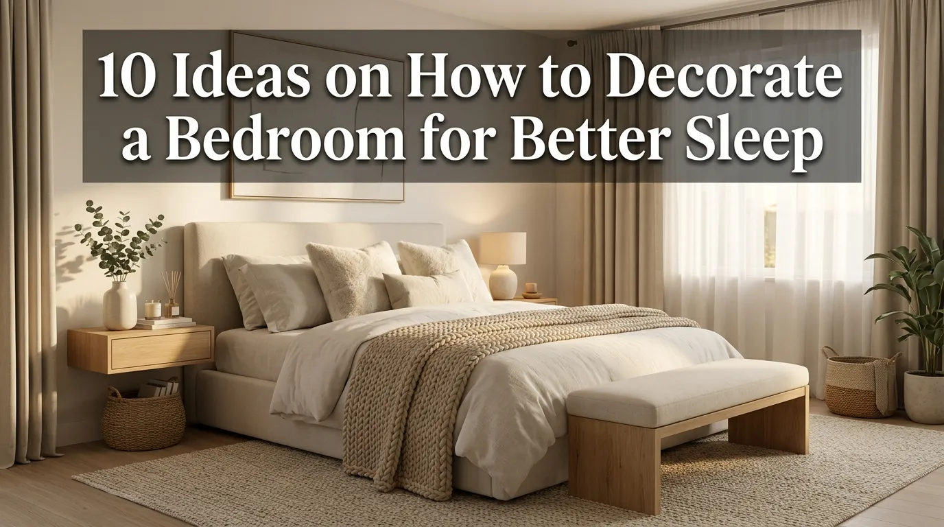 10 Ideas on How to Decorate a Bedroom for Better Sleep