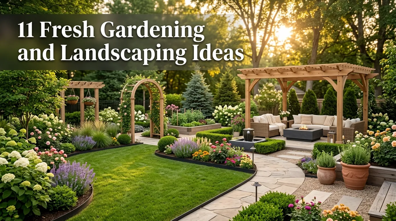 11 Fresh Gardening and Landscaping Ideas