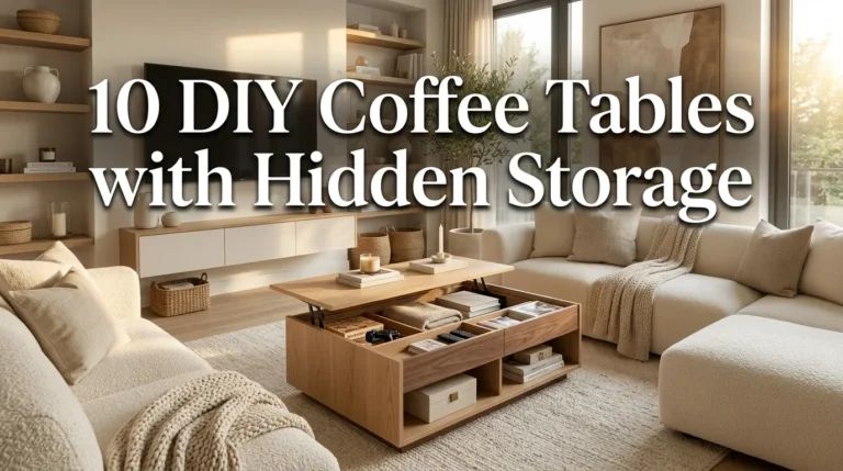 10 DIY Coffee Tables with Hidden Storage