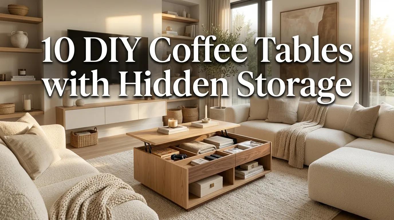 10 DIY Coffee Tables with Hidden Storage