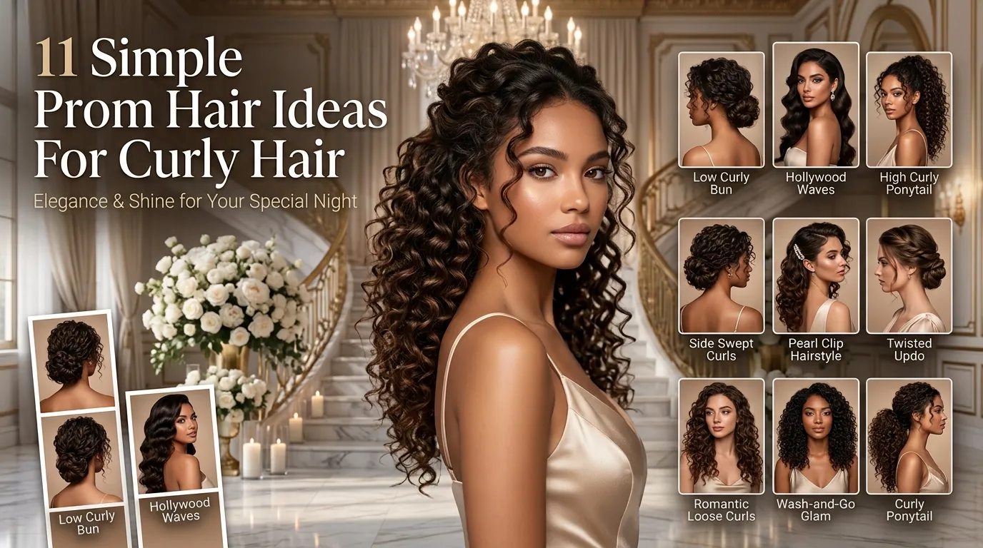 11 Simple Prom Hair Ideas For Curly Hair