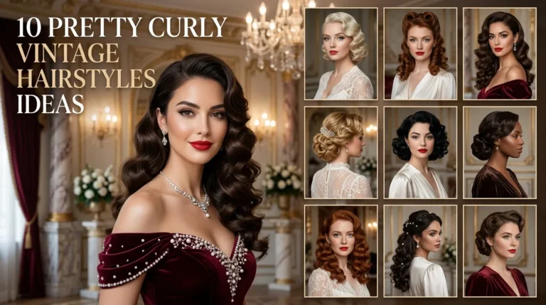 10 Pretty Curly Vintage Hairstyles Ideas