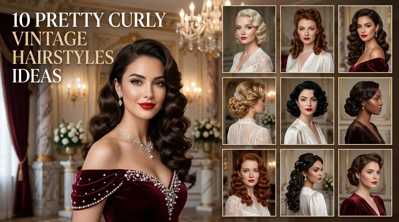 10 Pretty Curly Vintage Hairstyles Ideas