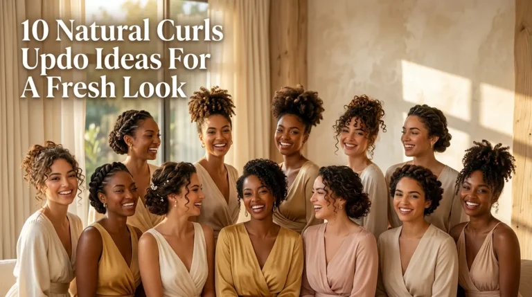 10 Natural Curls Updo Ideas For A Fresh Look