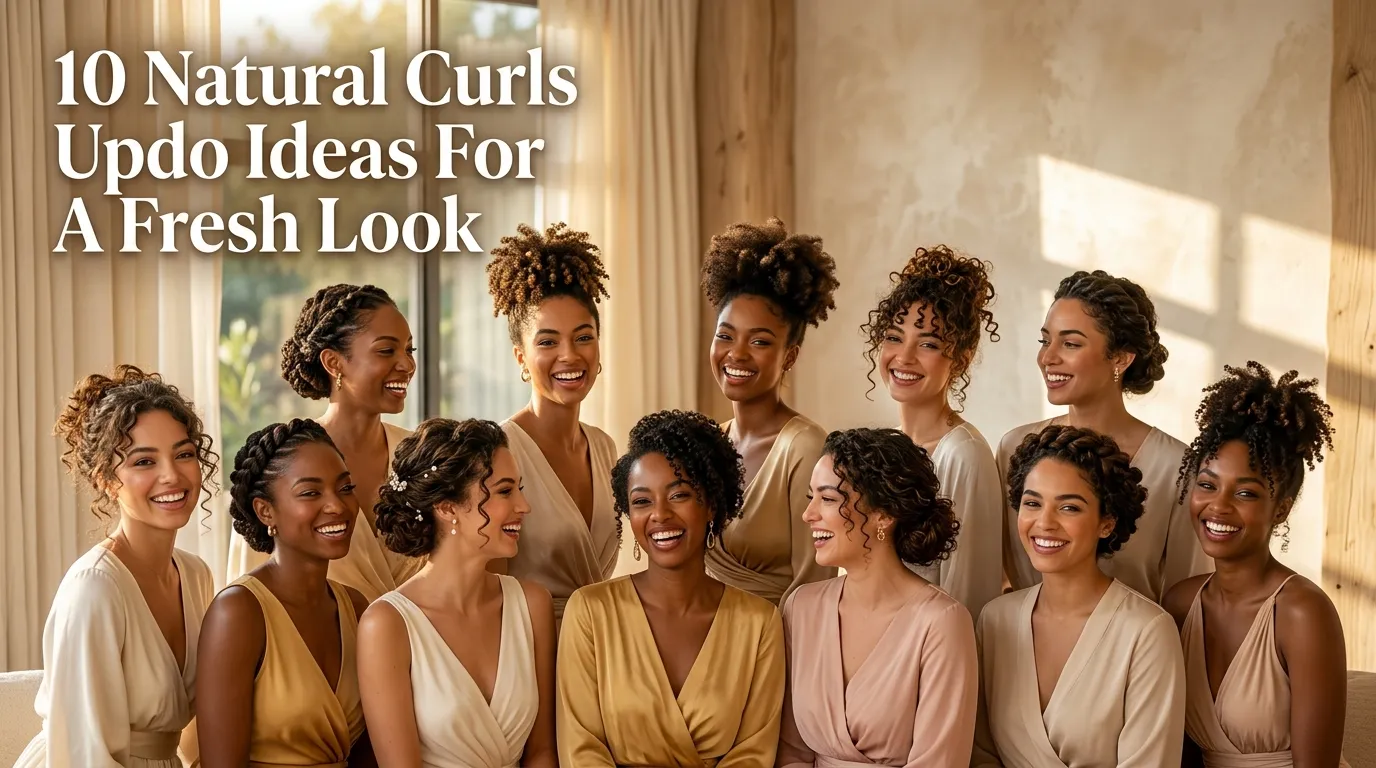10 Natural Curls Updo Ideas For A Fresh Look