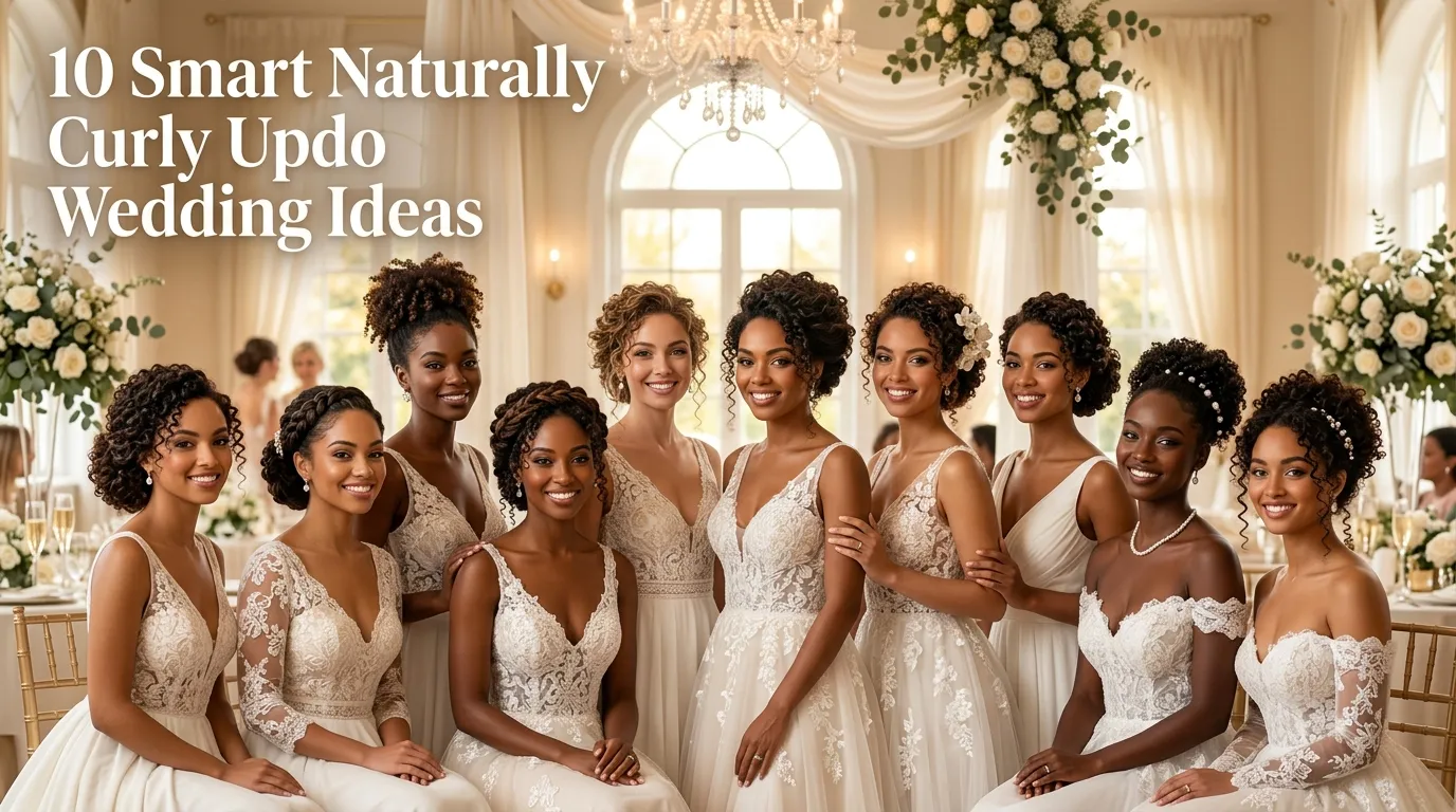 10 Smart Naturally Curly Updo Wedding Ideas