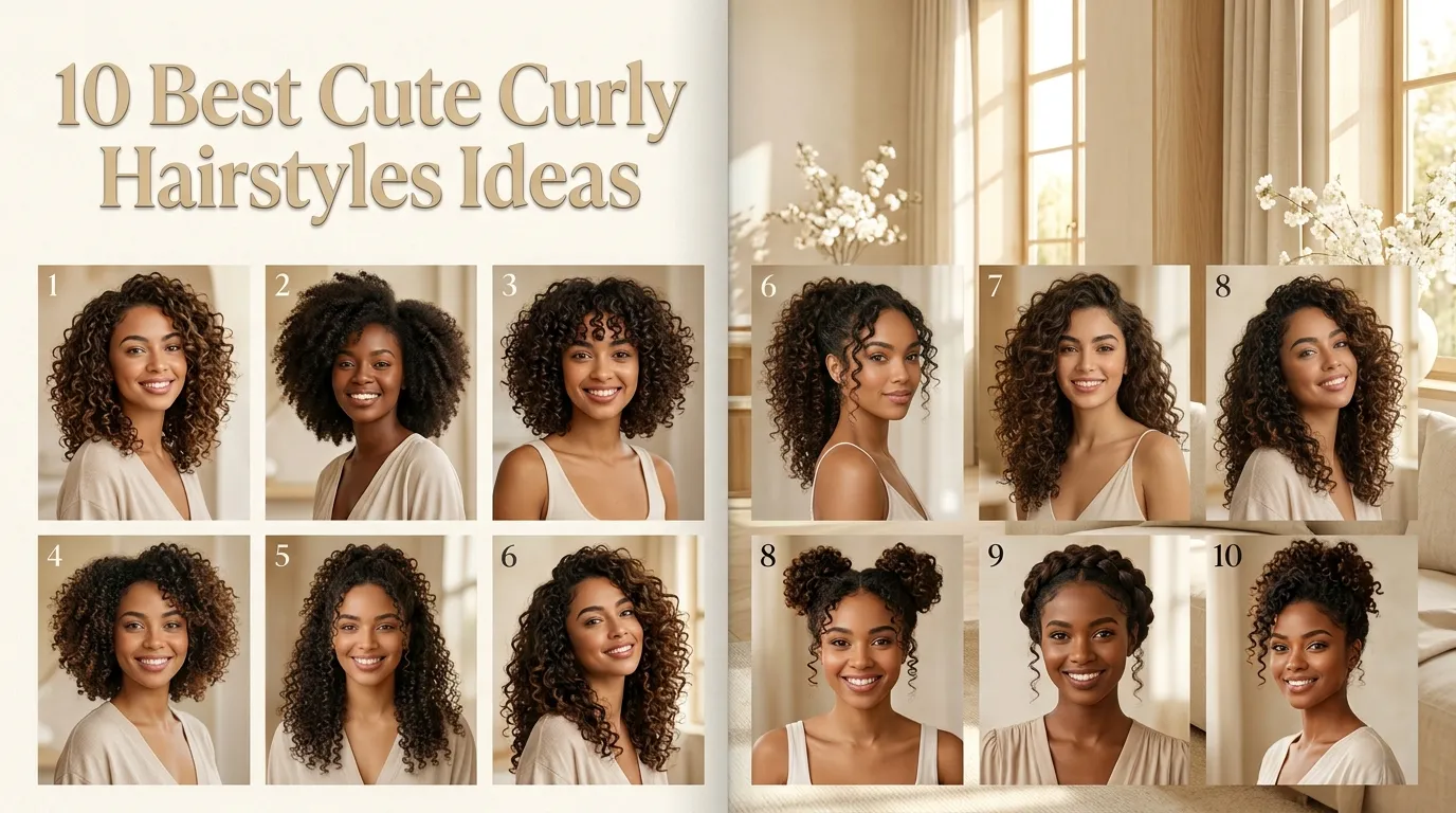 10 Best Cute Curly Hairstyles Ideas