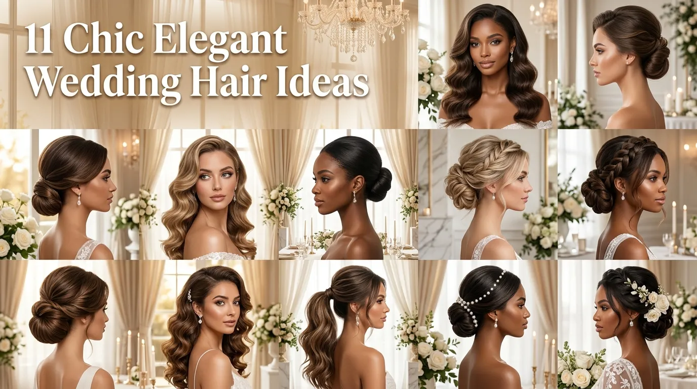 11 Chic Elegant Wedding Hair Ideas