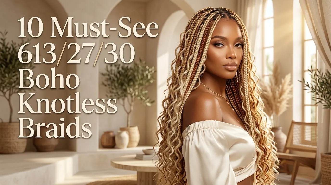 10 Must-See 613/27/30 Boho Knotless Braids