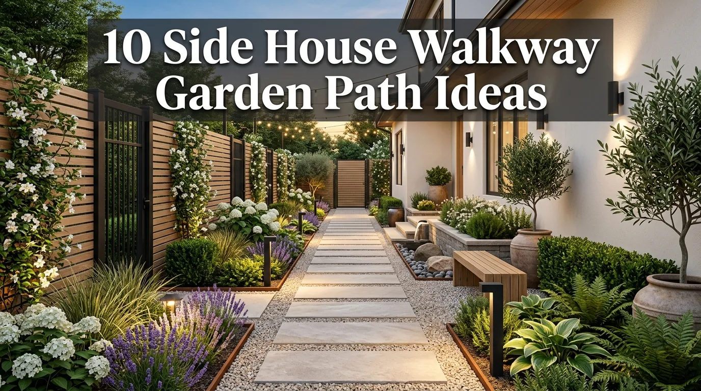 10 Side House Walkway Garden Path Ideas
