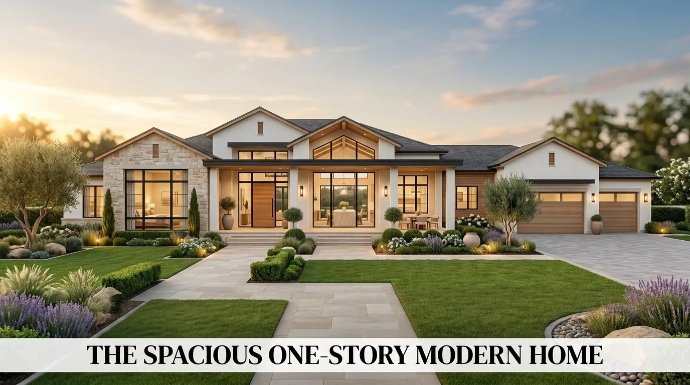 10 Large One Story House Plans for a Spacious Modern Home