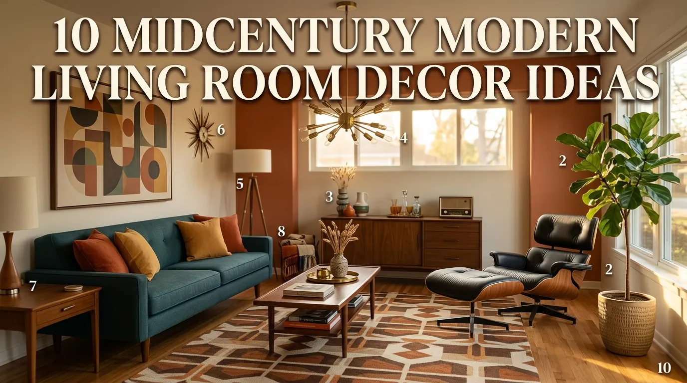 10 Midcentury Modern Living Room Decor