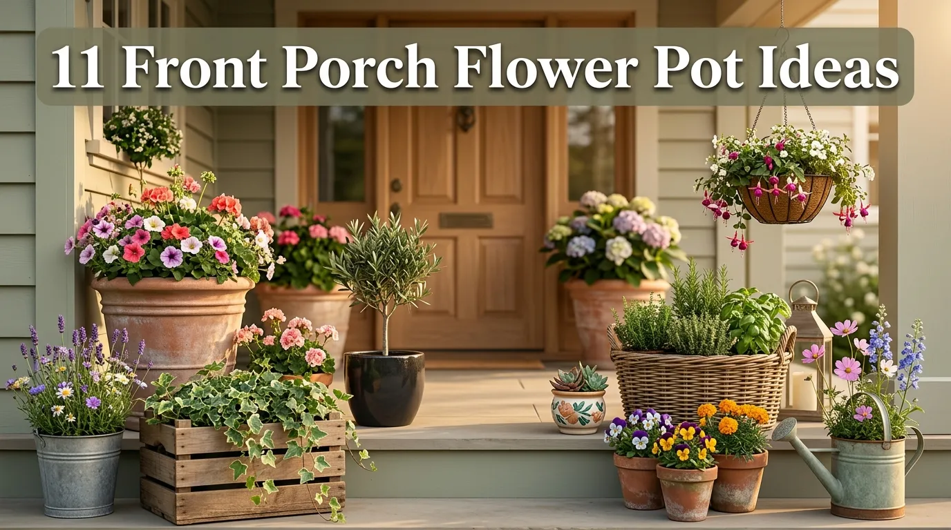 11 Front Porch Flower Pot Ideas