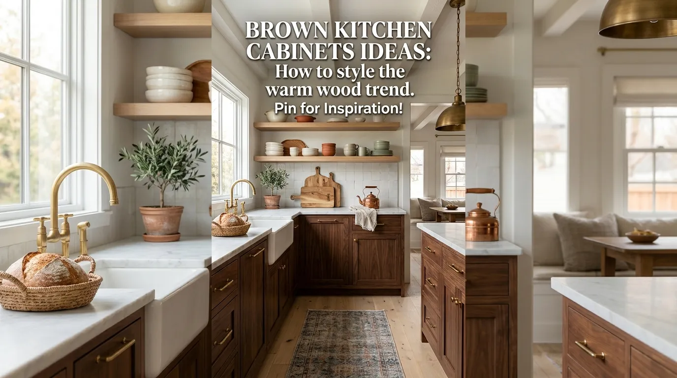 11 Brown Kitchen Cabinets Ideas