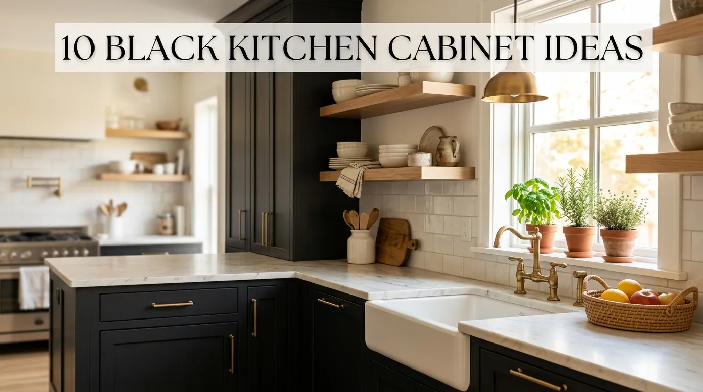 10 Black Kitchen Cabinet Ideas