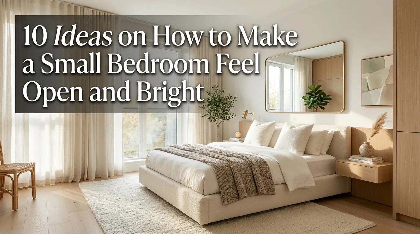 10 Ideas on How to Make a Small Bedroom Feel Open and Bright