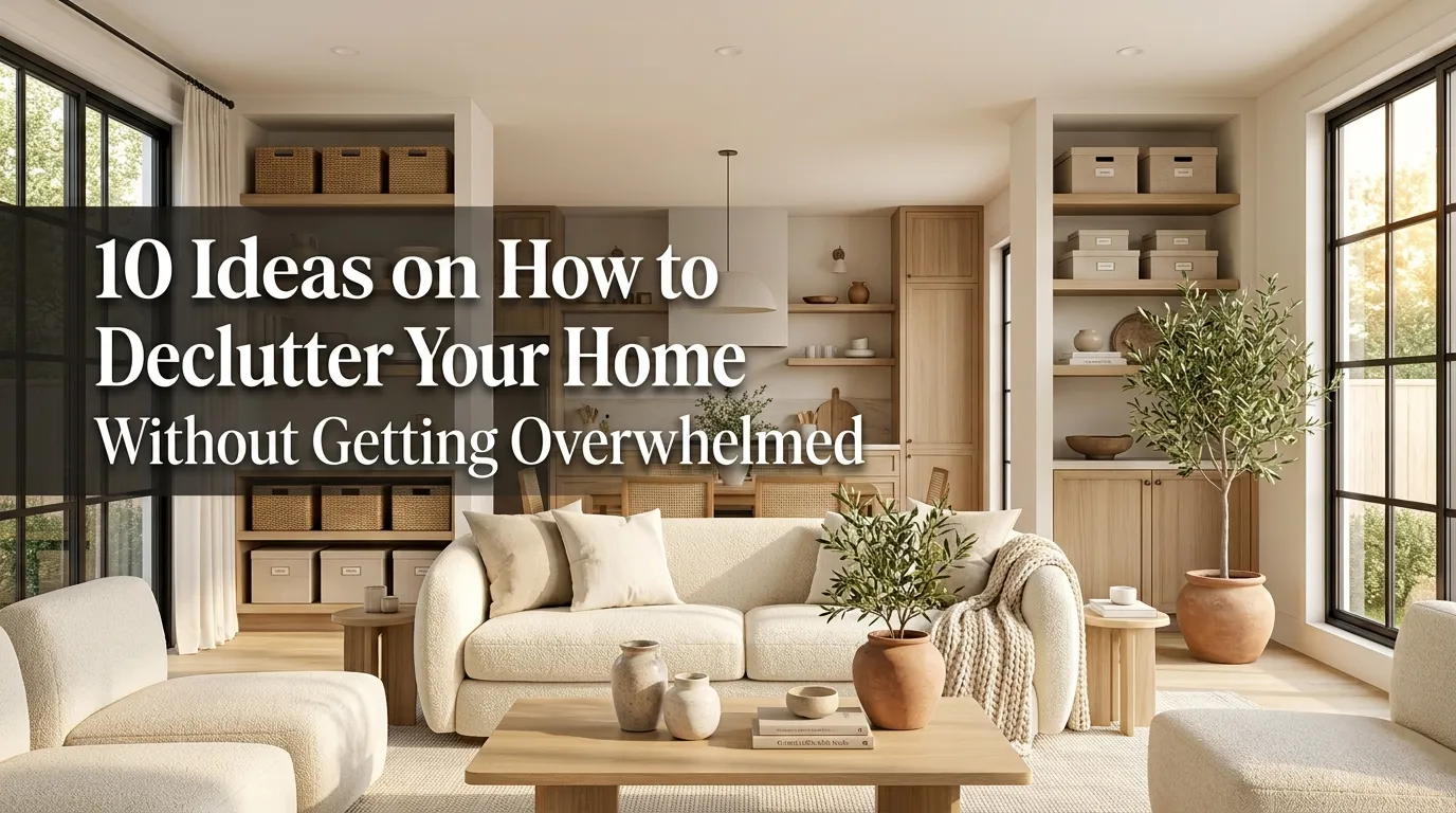 10 Ideas on How to Declutter Your Home Without Getting Overwhelmed