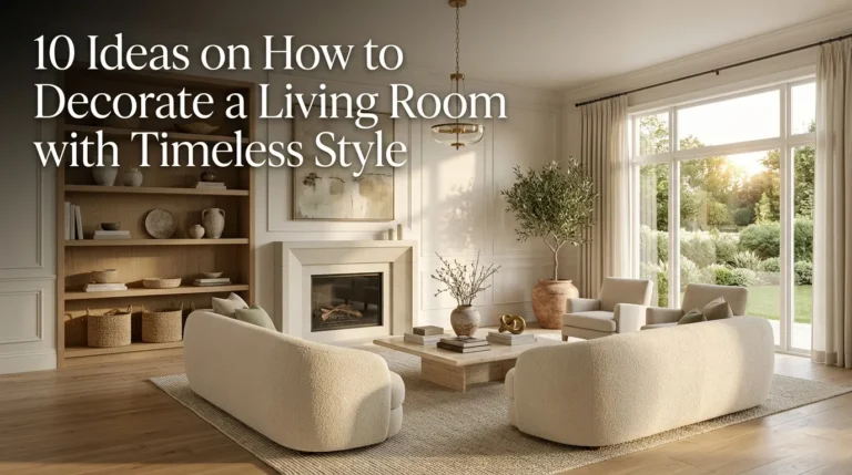 10 Ideas on How to Decorate a Living Room with Timeless Style