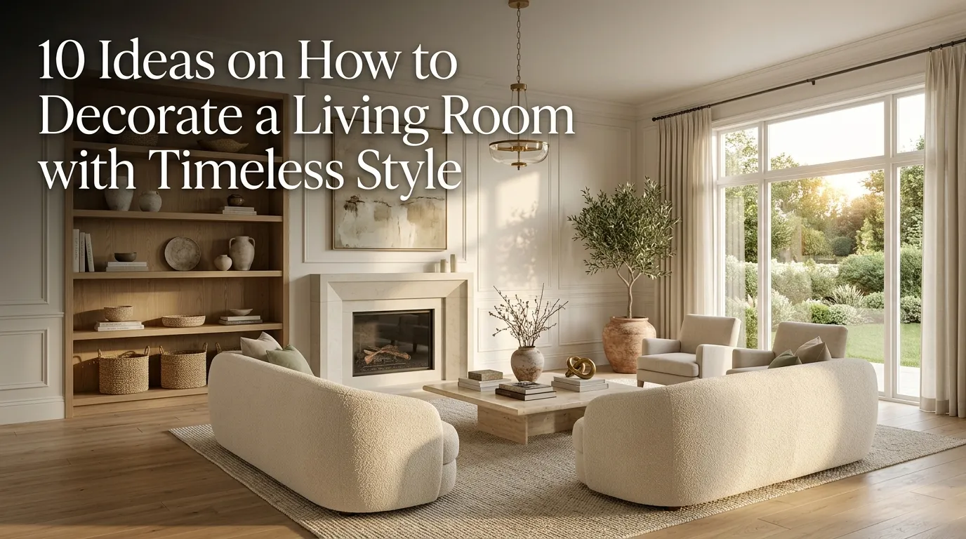 10 Ideas on How to Decorate a Living Room with Timeless Style