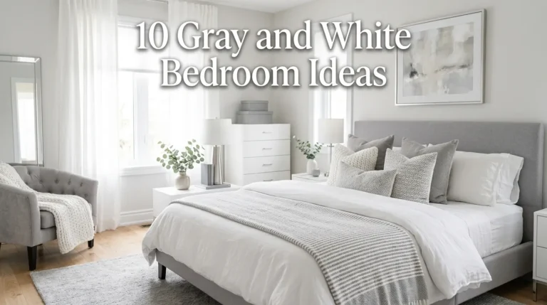 10 Gray and White Bedroom Ideas
