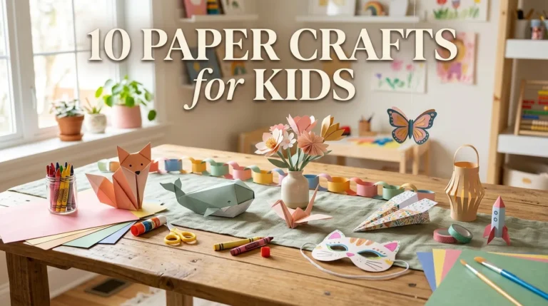 10 Paper Crafts for Kids
