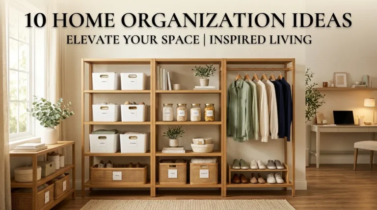 10 Home Organization Ideas