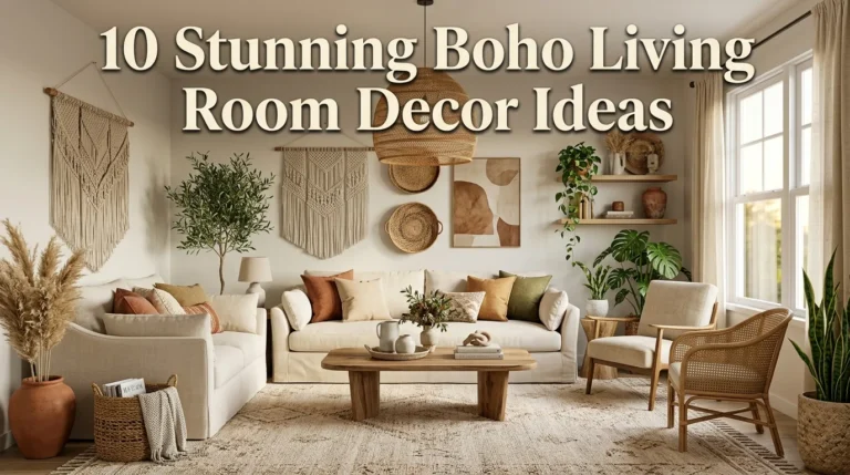 10 Stunning Boho Living Room Decor Ideas