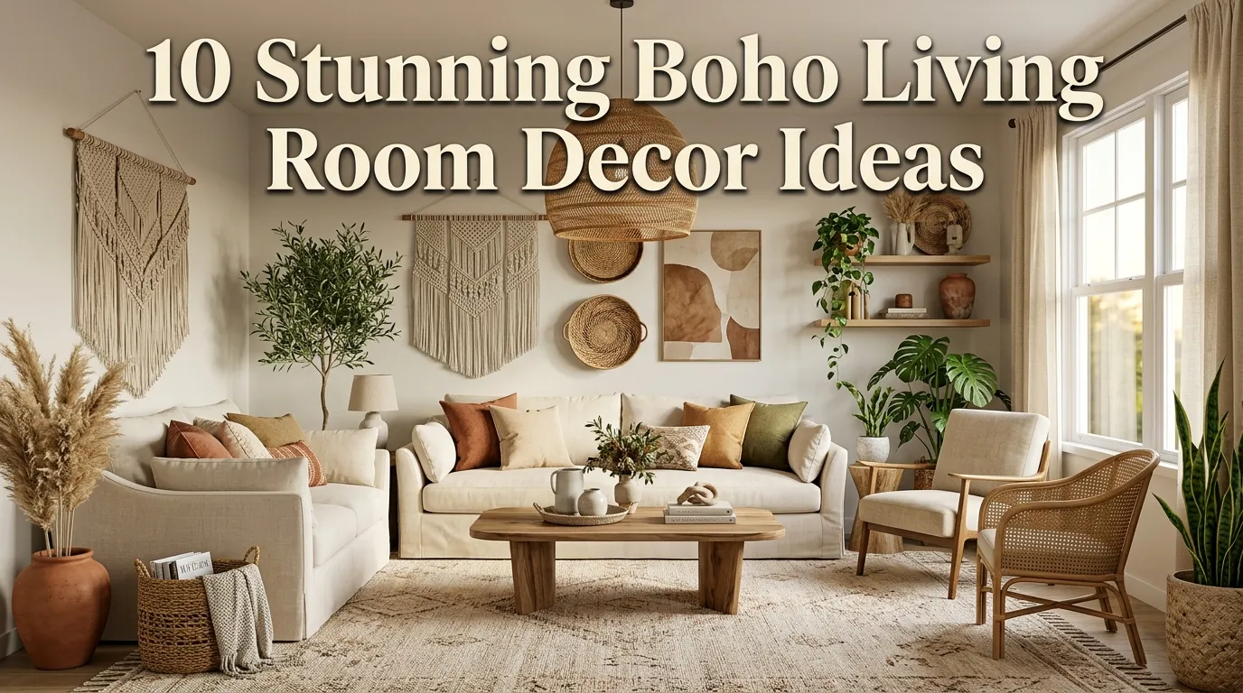 10 Stunning Boho Living Room Decor Ideas