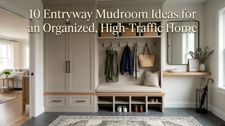 10 Entryway Mudroom Ideas for an Organized, High-Traffic Home