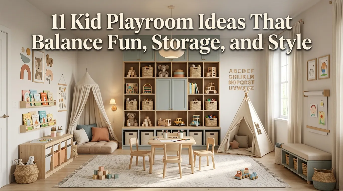 11 Kid Playroom Ideas That Balance Fun, Storage, and Style