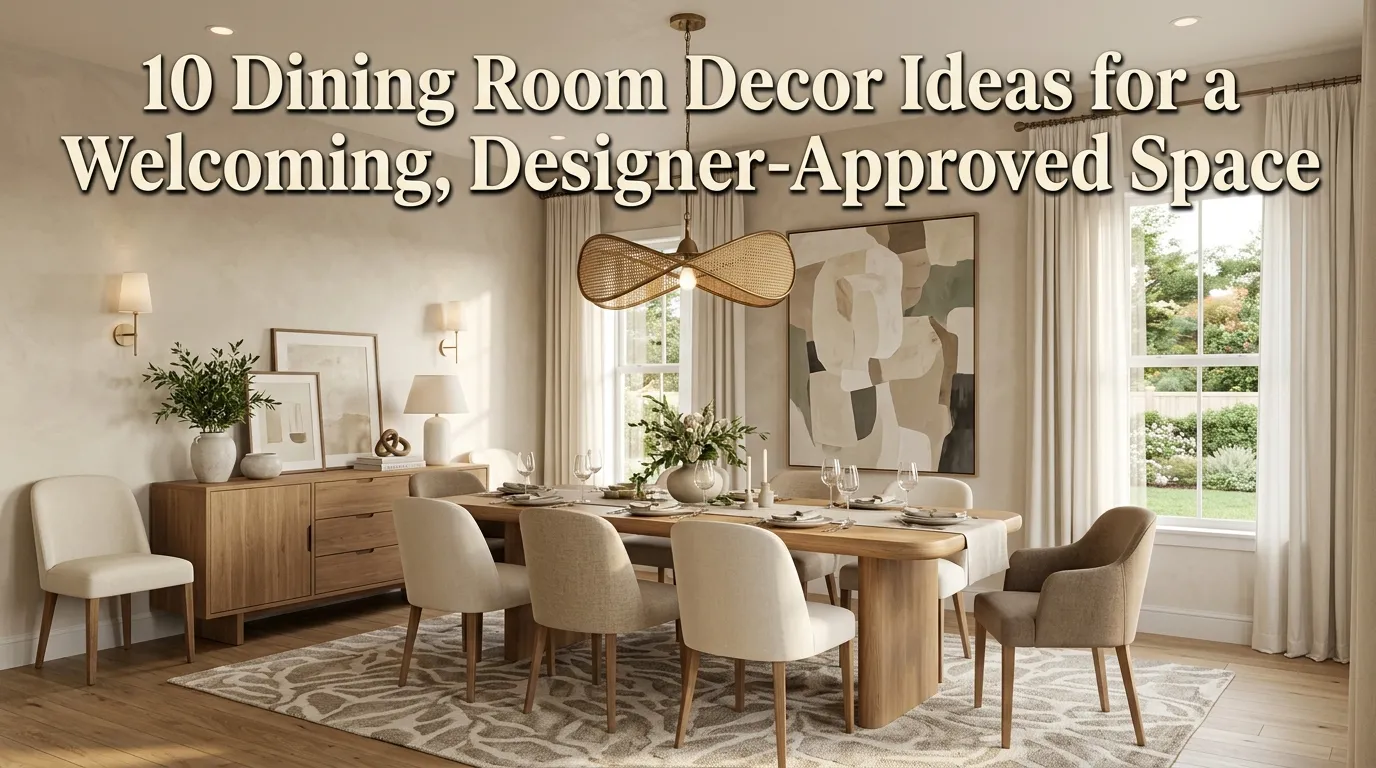 10 Dining Room Decor Ideas for a Welcoming, Designer-Approved Space