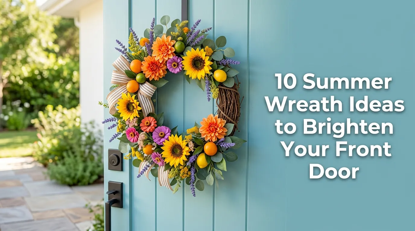 10 Summer Wreath Ideas to Brighten Your Front Door