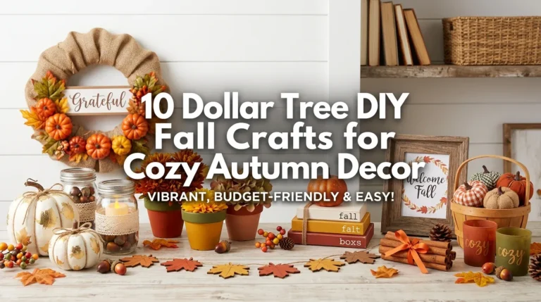 10 Dollar Tree DIY Fall Crafts for Cozy Autumn Decor
